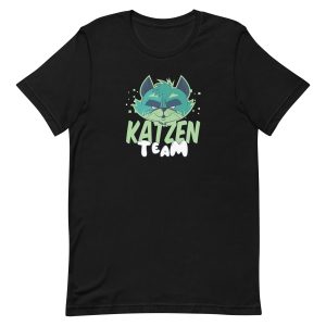 unisex-staple-t-shirt-black-front-6a16da7cdf6b2.jpg Team Katzen T-Shirt