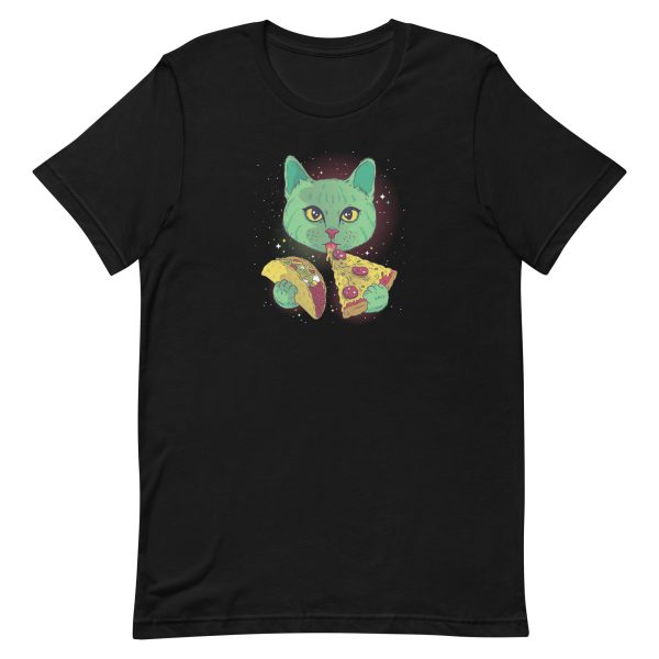 unisex-staple-t-shirt-black-front-6a16e70855161.jpg Cosmic Cat T-Shirt