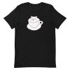 unisex-staple-t-shirt-black-front-6a16ec48795ce.jpg Cute Cat Coffee T-Shirt