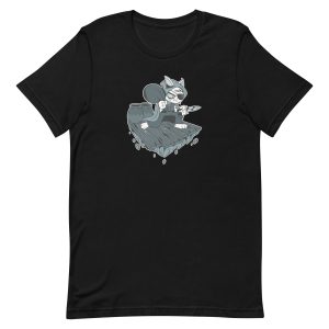 unisex-staple-t-shirt-black-front-6a179c76614b6.jpg Thief Cat T-Shirt
