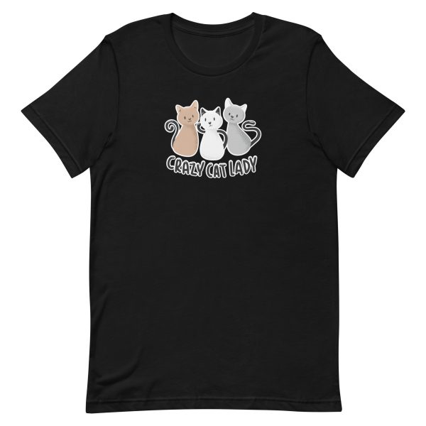unisex-staple-t-shirt-black-front-6a179d1f534ed.jpg Crazy Cat Lady T-Shirt