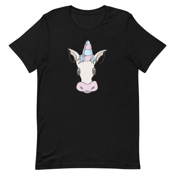 unisex-staple-t-shirt-black-front-6a17ecd33fbac.jpg Unicorn Face T-Shirt