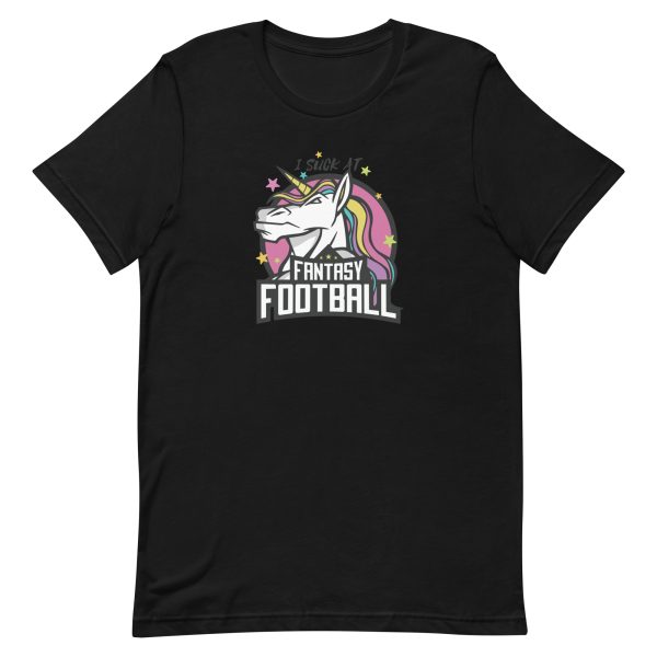 unisex-staple-t-shirt-black-front-6a17f573869ee.jpg Unicorn Fantasy Football T-Shirt