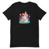 unisex-staple-t-shirt-black-front-6a181bab76b68.jpg Fox and Bunny Hug T-Shirt