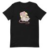 unisex-staple-t-shirt-black-front-6a18211b08291.jpg Mouse Stirring Tea T-Shirt