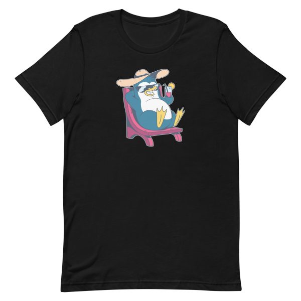 unisex-staple-t-shirt-black-front-6a1822a08d202.jpg Cool Penguin Cartoon T-Shirt