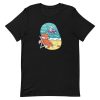 unisex-staple-t-shirt-black-front-6a183114e47db.jpg Fox and Rabbit Beach Friends T-Shirt