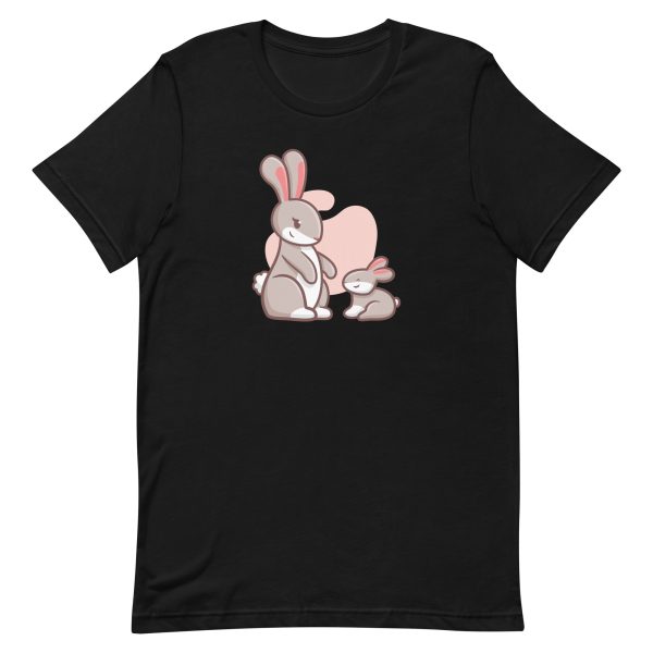 unisex-staple-t-shirt-black-front-6a184104a51c0.jpg Rabbit Family T-Shirt