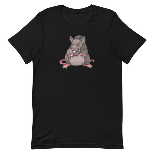 unisex-staple-t-shirt-black-front-6a1841a6aea82.jpg Dark Angry Rat T-Shirt