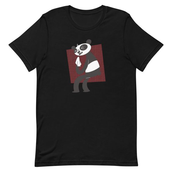 unisex-staple-t-shirt-black-front-6a1921b63095a.jpg Allergic Panda T-Shirt