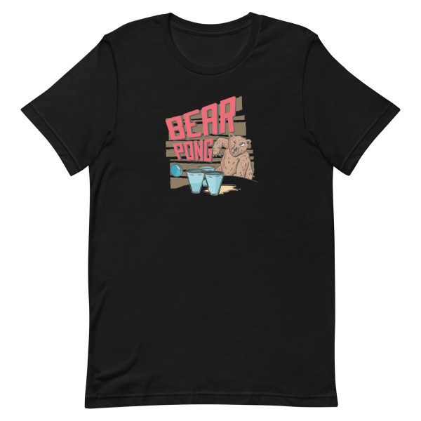 unisex-staple-t-shirt-black-front-6a19614b96f50.jpg Bear Pong T-Shirt