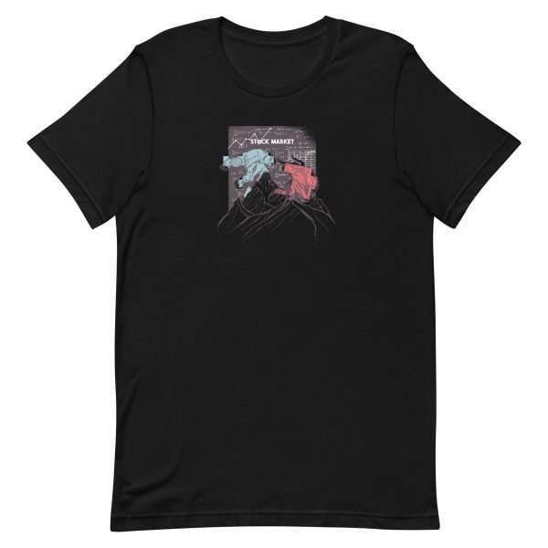 unisex-staple-t-shirt-black-front-6a1965d0e18e7.jpg Stock Market Bear Bull T-Shirt
