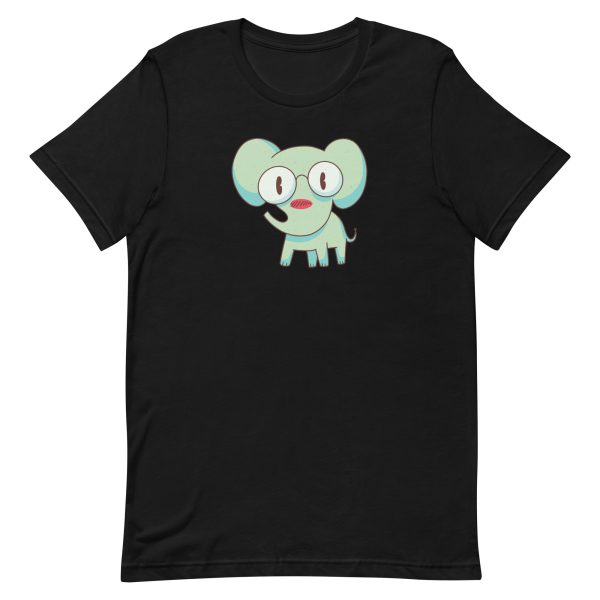 unisex-staple-t-shirt-black-front-6a1981df6056f.jpg Smart Elephant T-Shirt