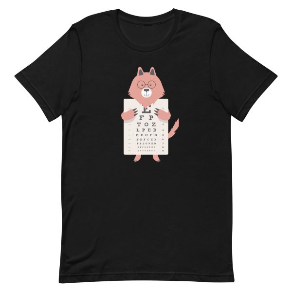 unisex-staple-t-shirt-black-front-6a198787b5785.jpg Wolf Eye Chart T-Shirt