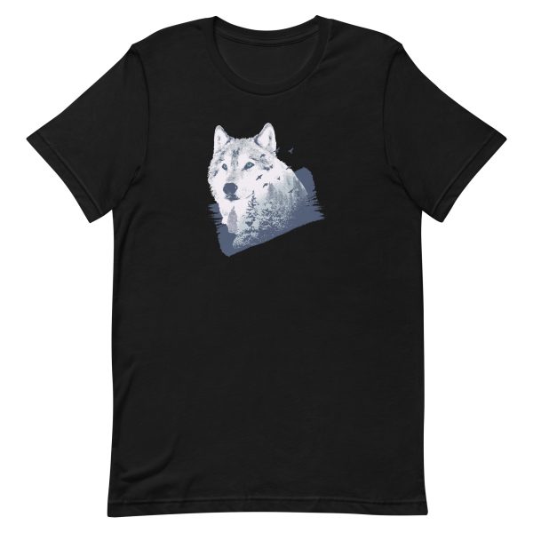 unisex-staple-t-shirt-black-front-6a19902fc58ce.jpg Wolf Forest T-Shirt