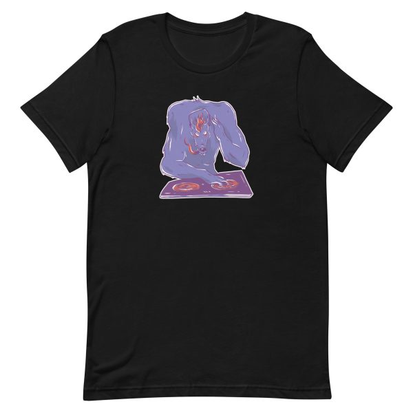 unisex-staple-t-shirt-black-front-6a1a9b92e3372.jpg Wolf DJ T-Shirt