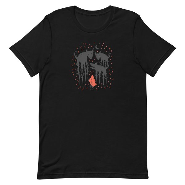 unisex-staple-t-shirt-black-front-6a1ac88d18a43.jpg Red Riding Hood T-Shirt