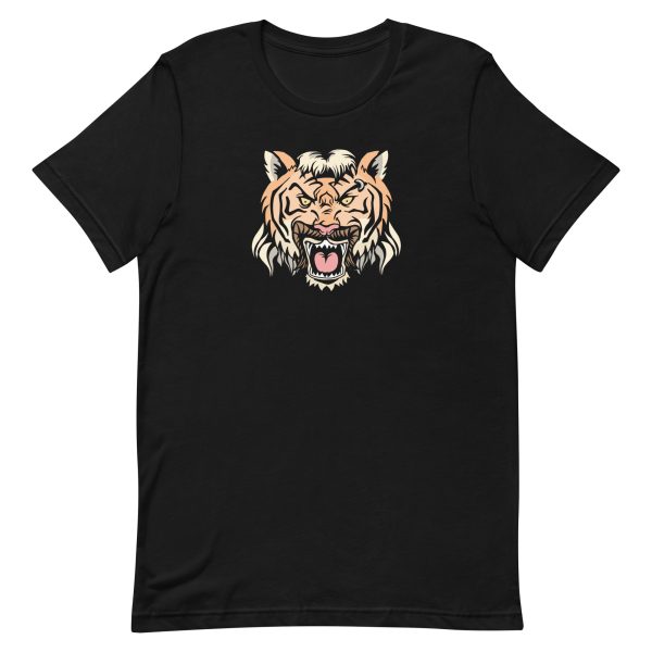 unisex-staple-t-shirt-black-front-6a1ad0ca69803.jpg Mullet Tiger T-Shirt
