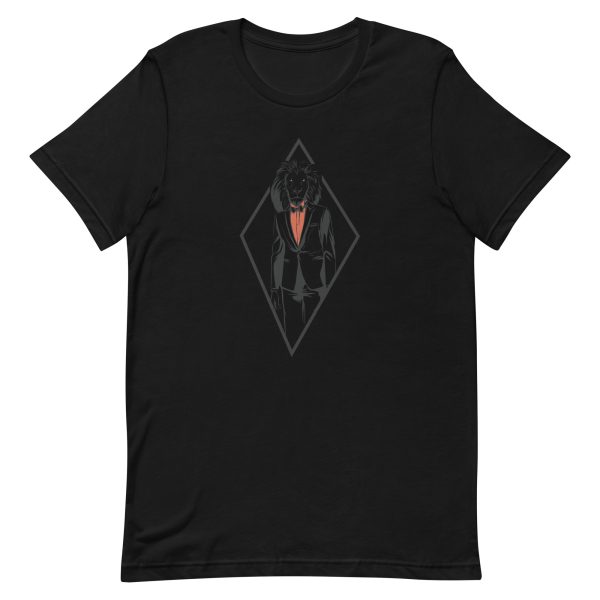 unisex-staple-t-shirt-black-front-6a1affb74d4ba.jpg Formal Lion T-Shirt