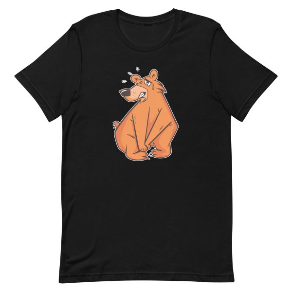 unisex-staple-t-shirt-black-front-6a1bc5e6792c1.jpg Comic Bear T-Shirt