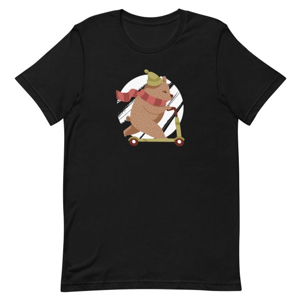 unisex-staple-t-shirt-black-front-6a1bdd9b1f42d.jpg Scooter Bear T-Shirt