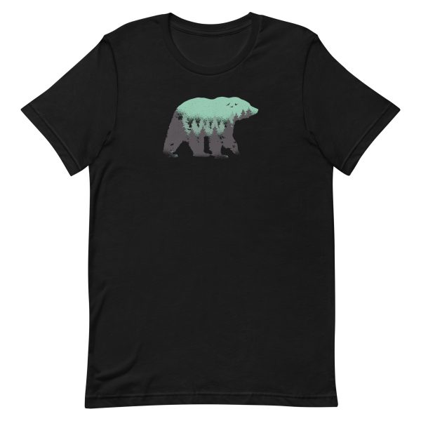 unisex-staple-t-shirt-black-front-6a1bdf2f5f4d1.jpg Bear Forest T-Shirt