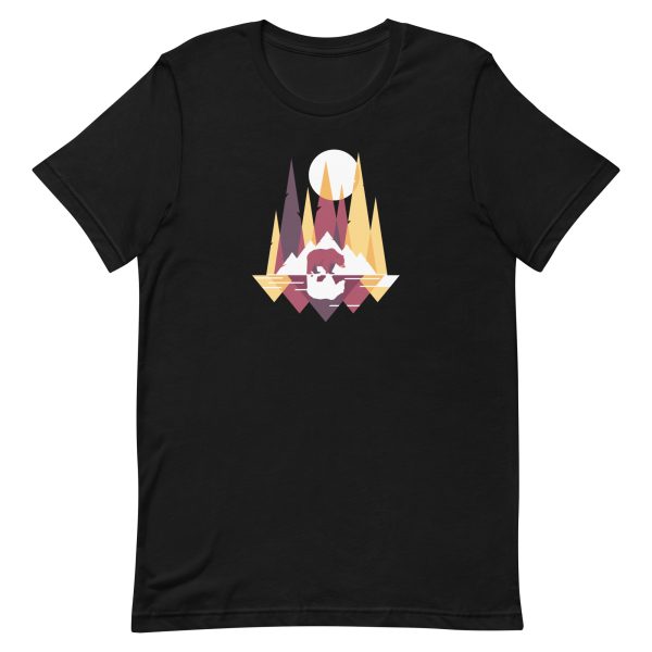 unisex-staple-t-shirt-black-front-6a1bdfef6f38f.jpg Bear Mountain Geometric T-Shirt