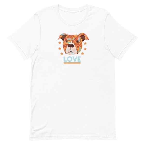 Pitbull Terrier Head Love T-Shirt