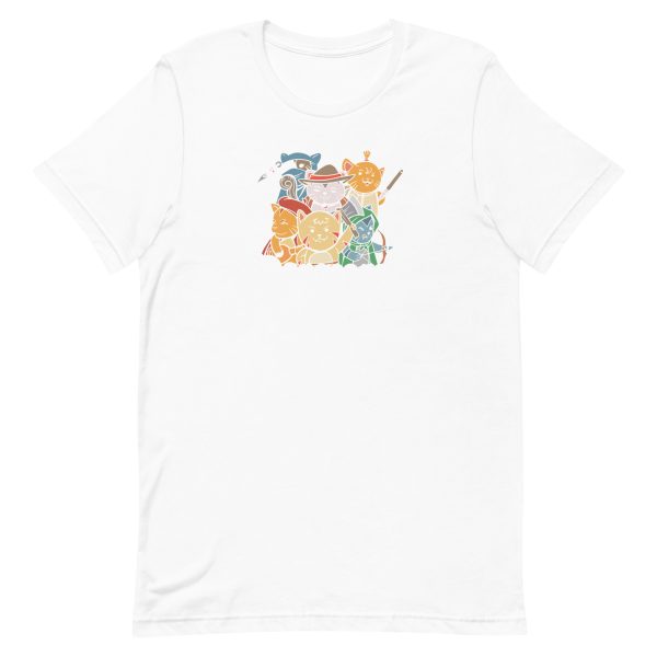 unisex-staple-t-shirt-white-front-6a16d297a8c6c.jpg Dungeons and Cats T-Shirt