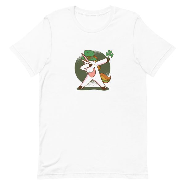 unisex-staple-t-shirt-white-front-6a17ab2c0a15b.jpg Unicorn Leprechaun T-Shirt