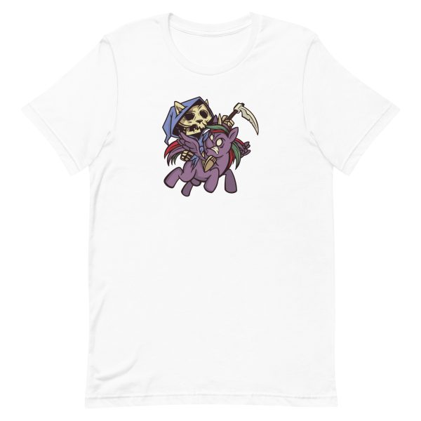 unisex-staple-t-shirt-white-front-6a17b65518738.jpg Apocalypse Cat T-Shirt