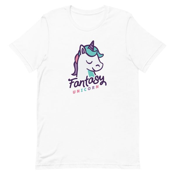unisex-staple-t-shirt-white-front-6a17dd127d31d.jpg Fantasy Unicorn T-Shirt