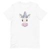 unisex-staple-t-shirt-white-front-6a17ecd33a0b5.jpg Unicorn Face T-Shirt