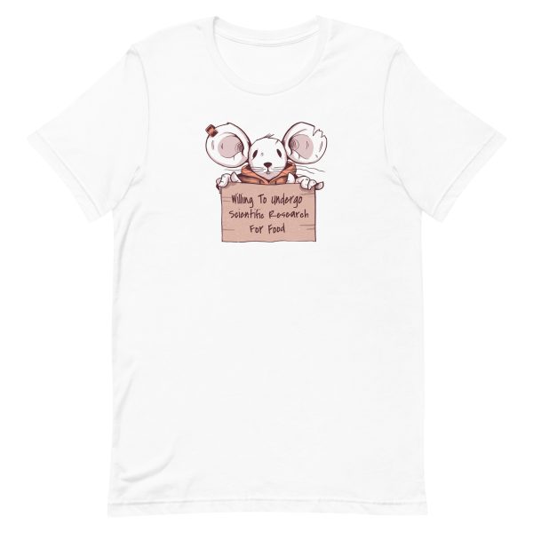 unisex-staple-t-shirt-white-front-6a1822446fd2d.jpg Mouse Research T-Shirt