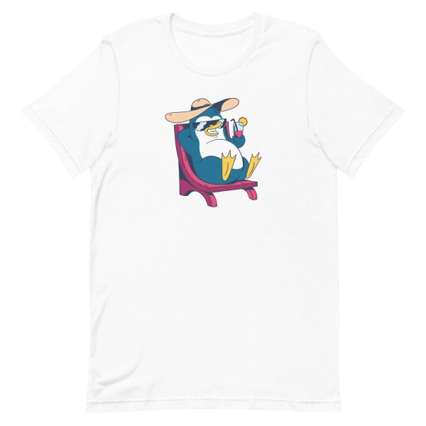 unisex-staple-t-shirt-white-front-6a1822a08911a.jpg Cool Penguin Cartoon T-Shirt
