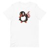 unisex-staple-t-shirt-white-front-6a1823dd37905.jpg Penguin Bag T-Shirt