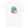 unisex-staple-t-shirt-white-front-6a183114df049.jpg Fox and Rabbit Beach Friends T-Shirt