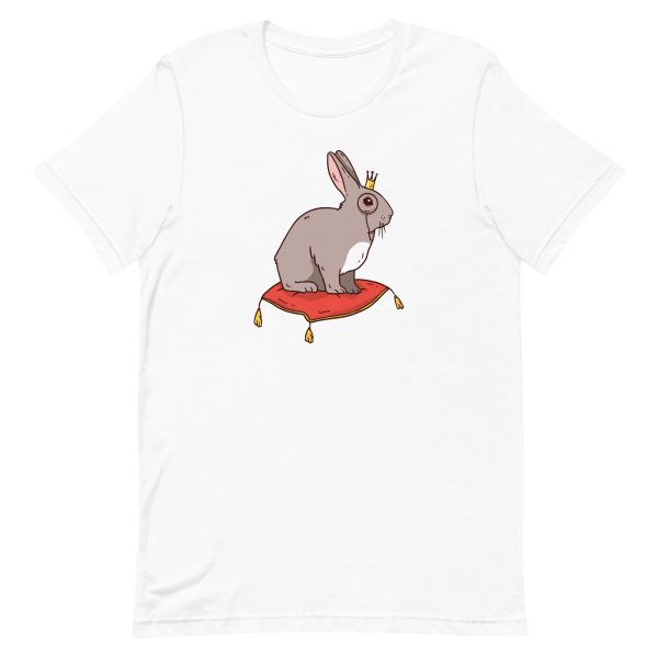 unisex-staple-t-shirt-white-front-6a18344e748ca.jpg Royal Rabbit T-Shirt