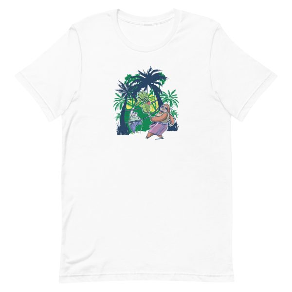 unisex-staple-t-shirt-white-front-6a184a4b94541.jpg Badminton T-Shirt