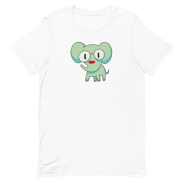 unisex-staple-t-shirt-white-front-6a1981df5b5c4.jpg Smart Elephant T-Shirt