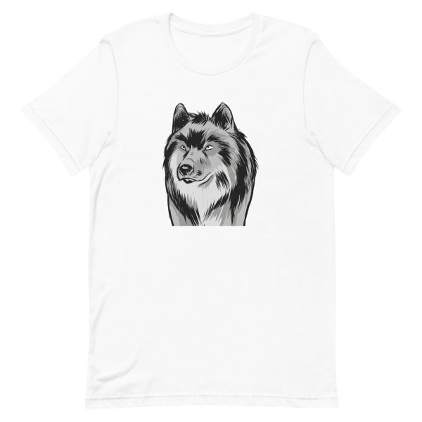 unisex-staple-t-shirt-white-front-6a198c809b072.jpg Wolf Sketch T-Shirt