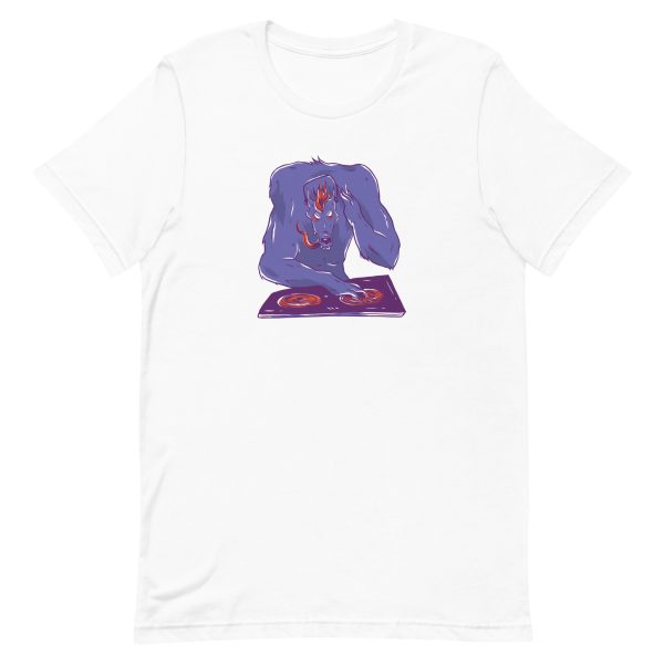unisex-staple-t-shirt-white-front-6a1a9b92e874f.jpg Wolf DJ T-Shirt