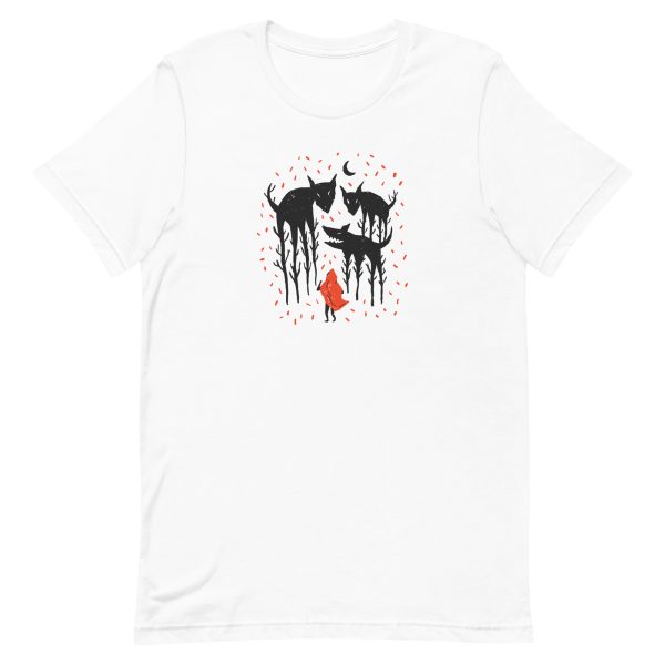 unisex-staple-t-shirt-white-front-6a1ac88d1492a.jpg Red Riding Hood T-Shirt