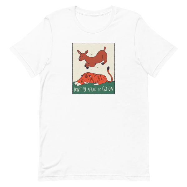 unisex-staple-t-shirt-white-front-6a1acfa2b8578.jpg Deer Tiger T-Shirt