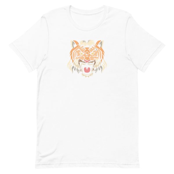 unisex-staple-t-shirt-white-front-6a1ad0ca6de8b.jpg Mullet Tiger T-Shirt