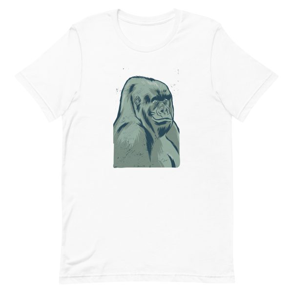 unisex-staple-t-shirt-white-front-6a1aeea863115.jpg Smiling Gorilla T-Shirt