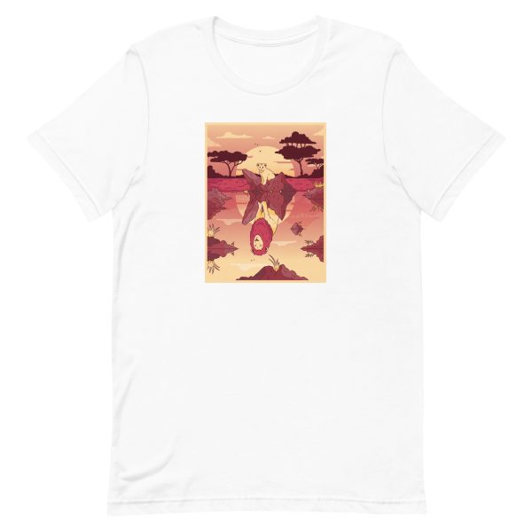 unisex-staple-t-shirt-white-front-6a1bbacf3b818.jpg Lion Reflection T-Shirt