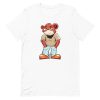 unisex-staple-t-shirt-white-front-6a1bc7a33f45d.jpg Bear Face Mask T-Shirt