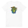 unisex-staple-t-shirt-white-front-6a1bc83b3341f.jpg Cursing Zombie Teddy Bear T-Shirt