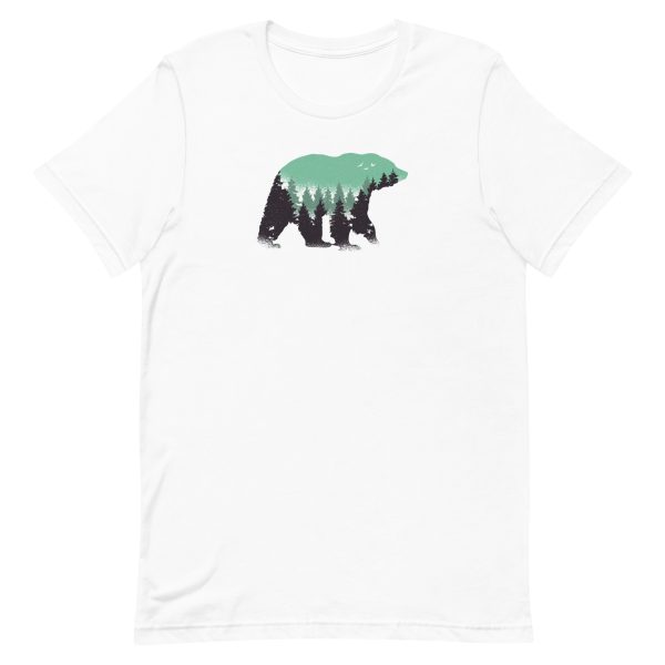 unisex-staple-t-shirt-white-front-6a1bdf2f59a85.jpg Bear Forest T-Shirt
